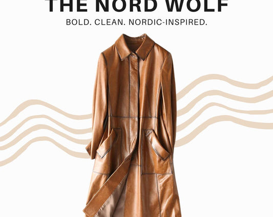 Victorian Style Waxed Leather Trench Coat – Italian Overcoat, Custom Fit