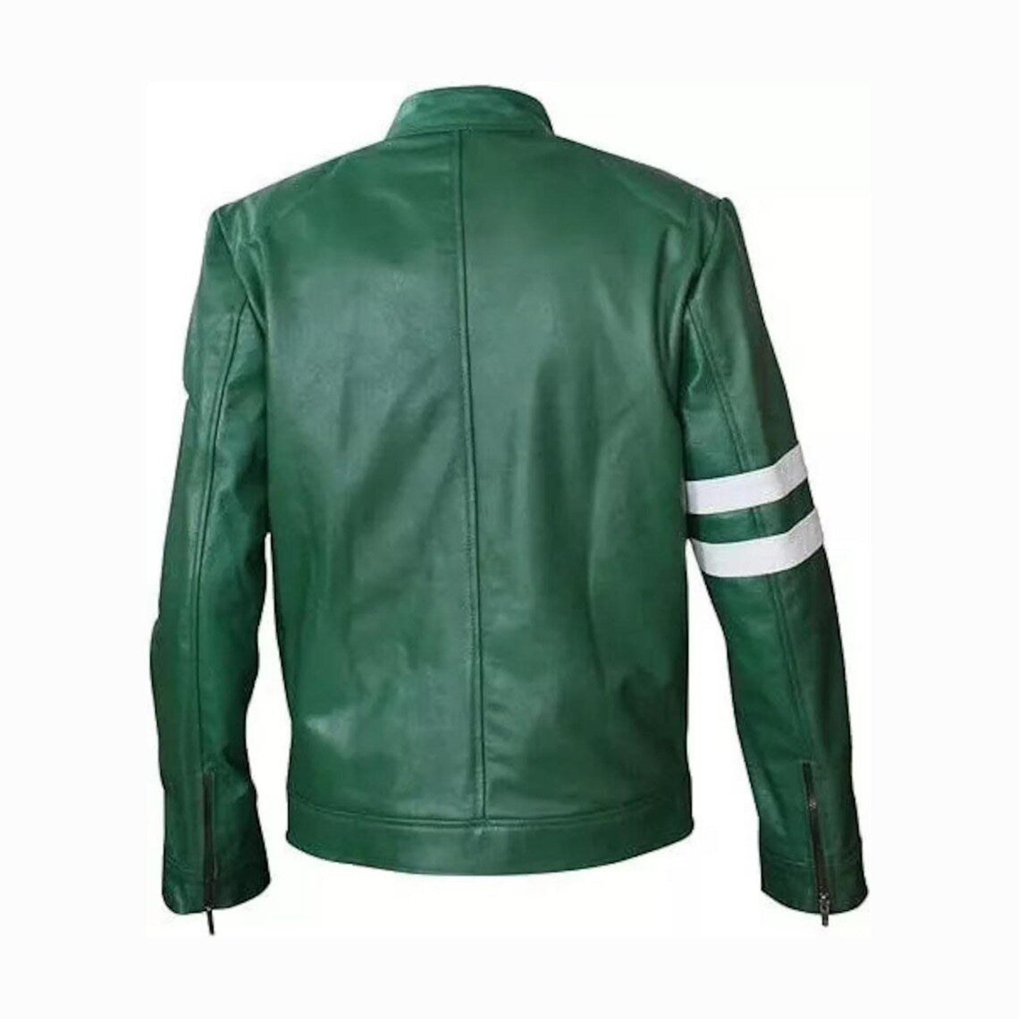 Ben 10 Inspired Green Original Leather Jacket – Men’s Cosplay Outerwear by The Nord Wolf