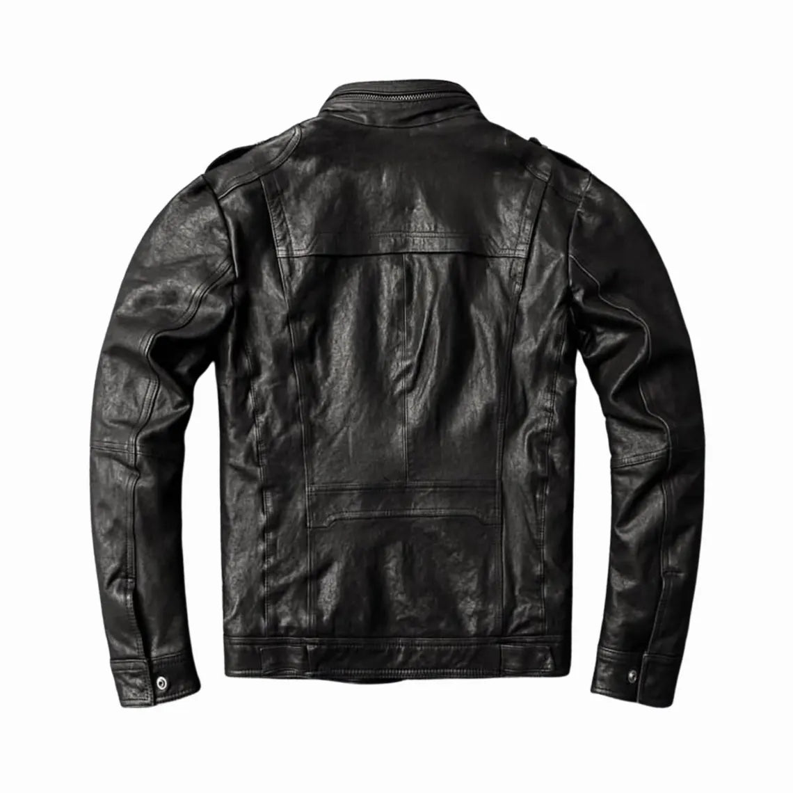 Handmade Calf Leather Biker Jacket | Men's Motorcycle Jacket, The Nord Wolf